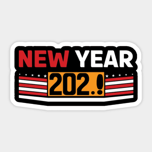 new year 202... Sticker